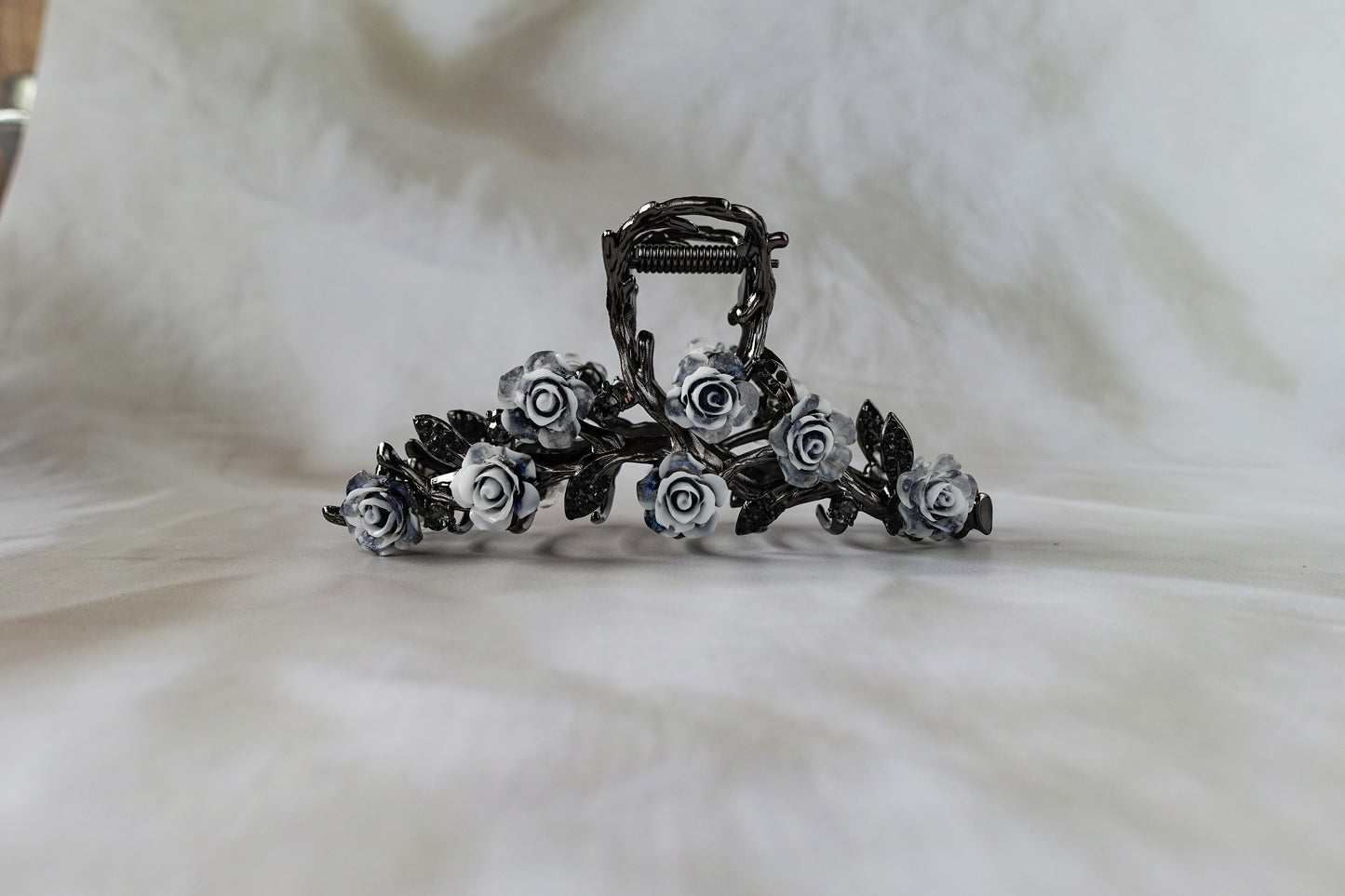 Midnight Rose Vine Clip