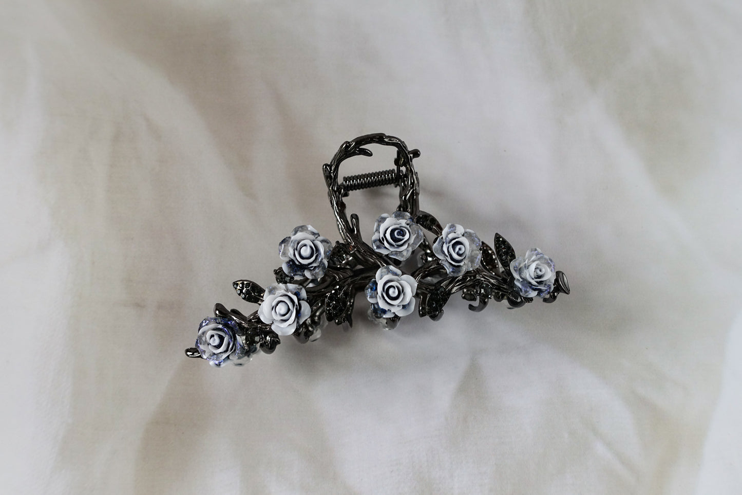 Midnight Rose Vine Clip