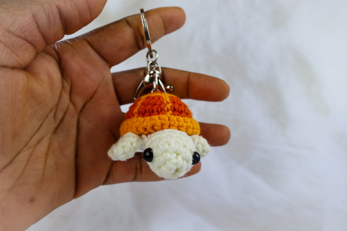 Orange Turtle Keychain
