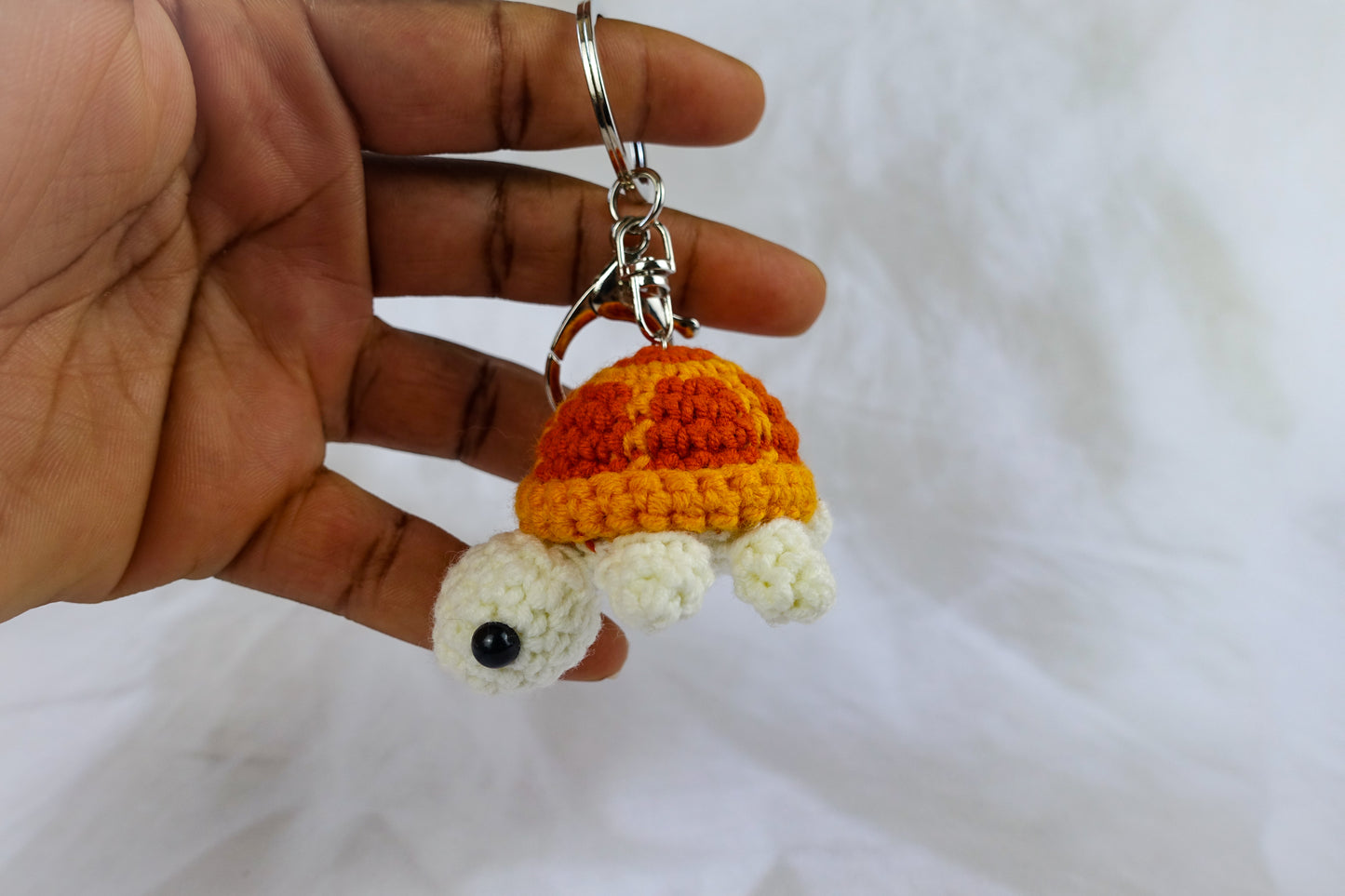 Orange Turtle Keychain