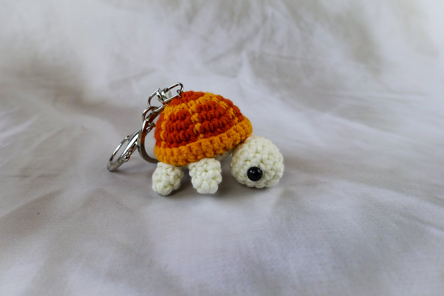 Orange Turtle Keychain
