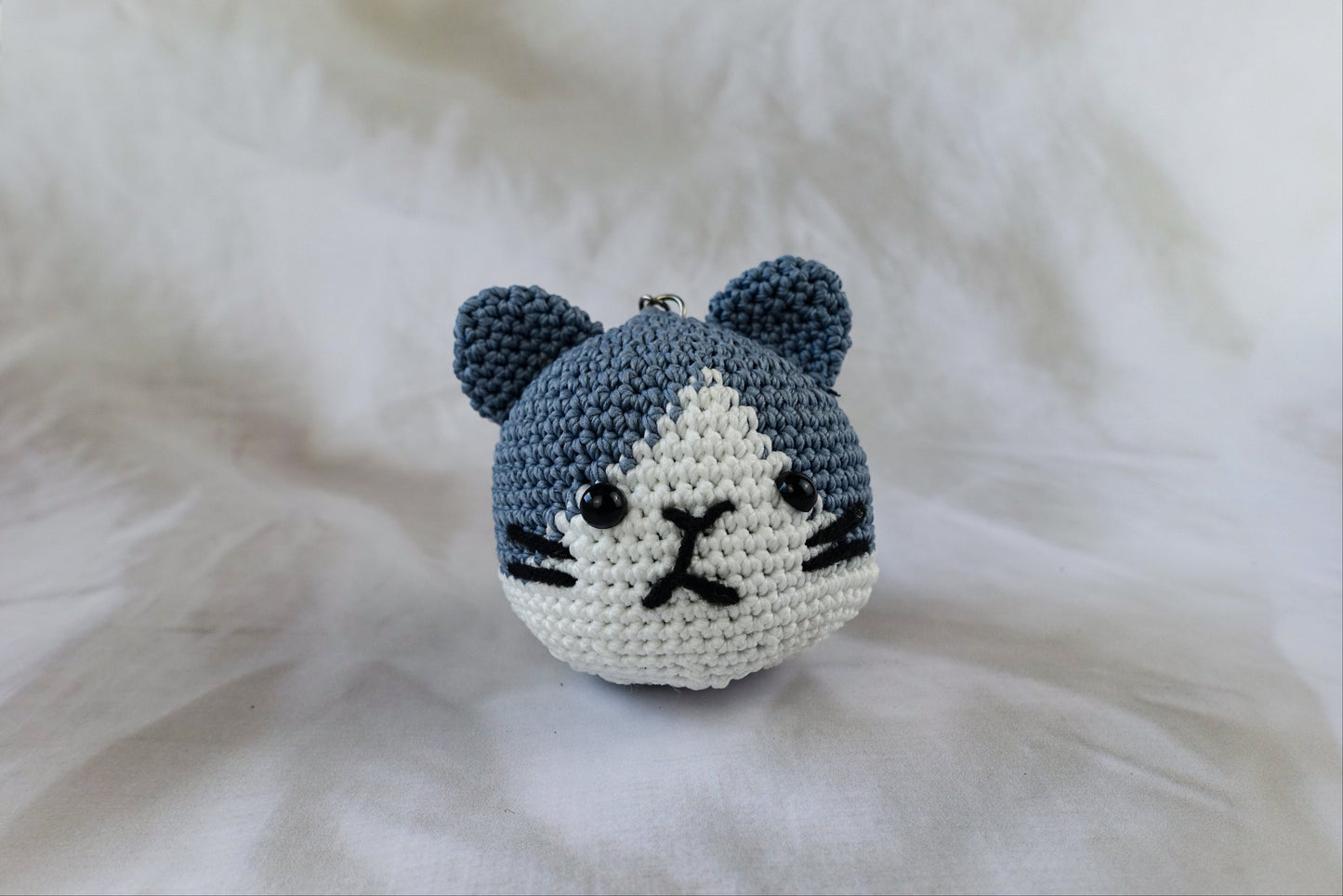 Grey Cat Keychain