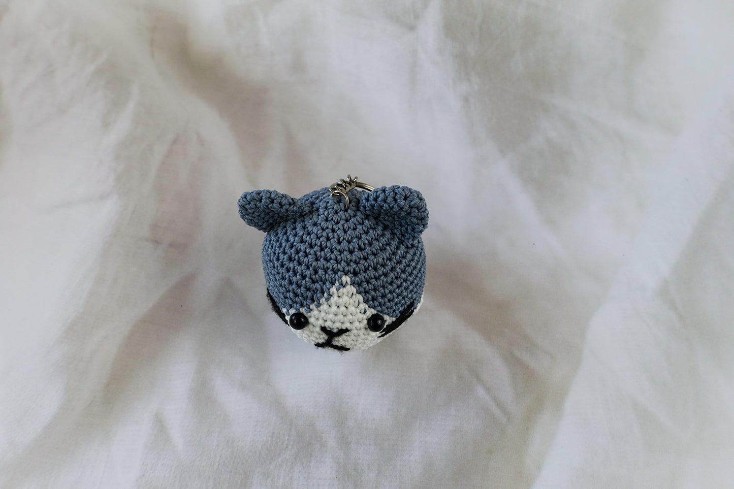 Grey Cat Keychain