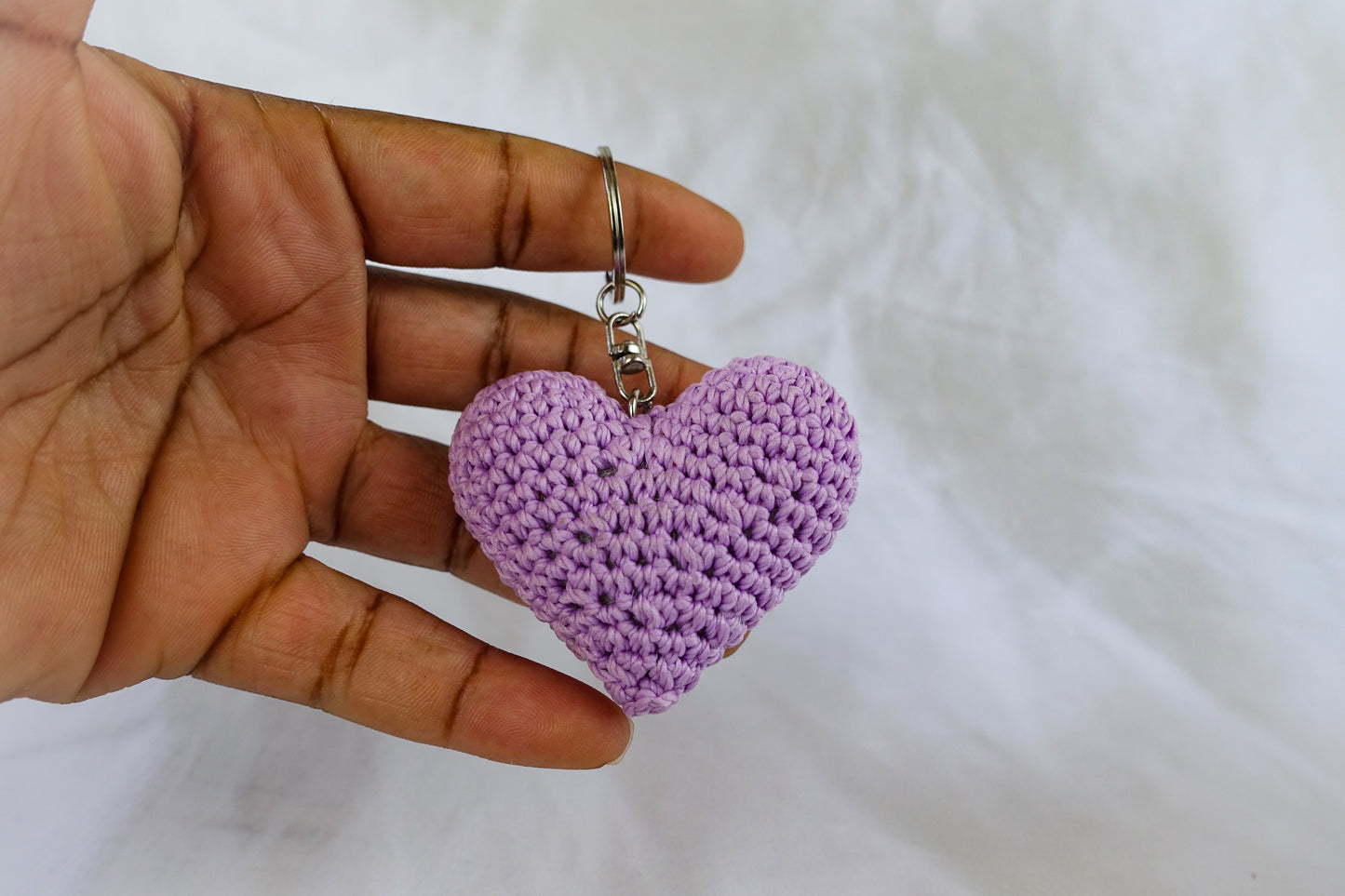 Lavender heart Keychain