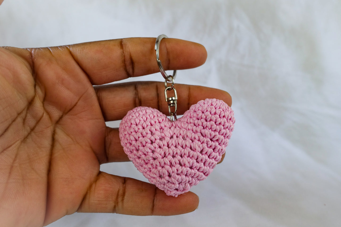 Pink Heart Keychain