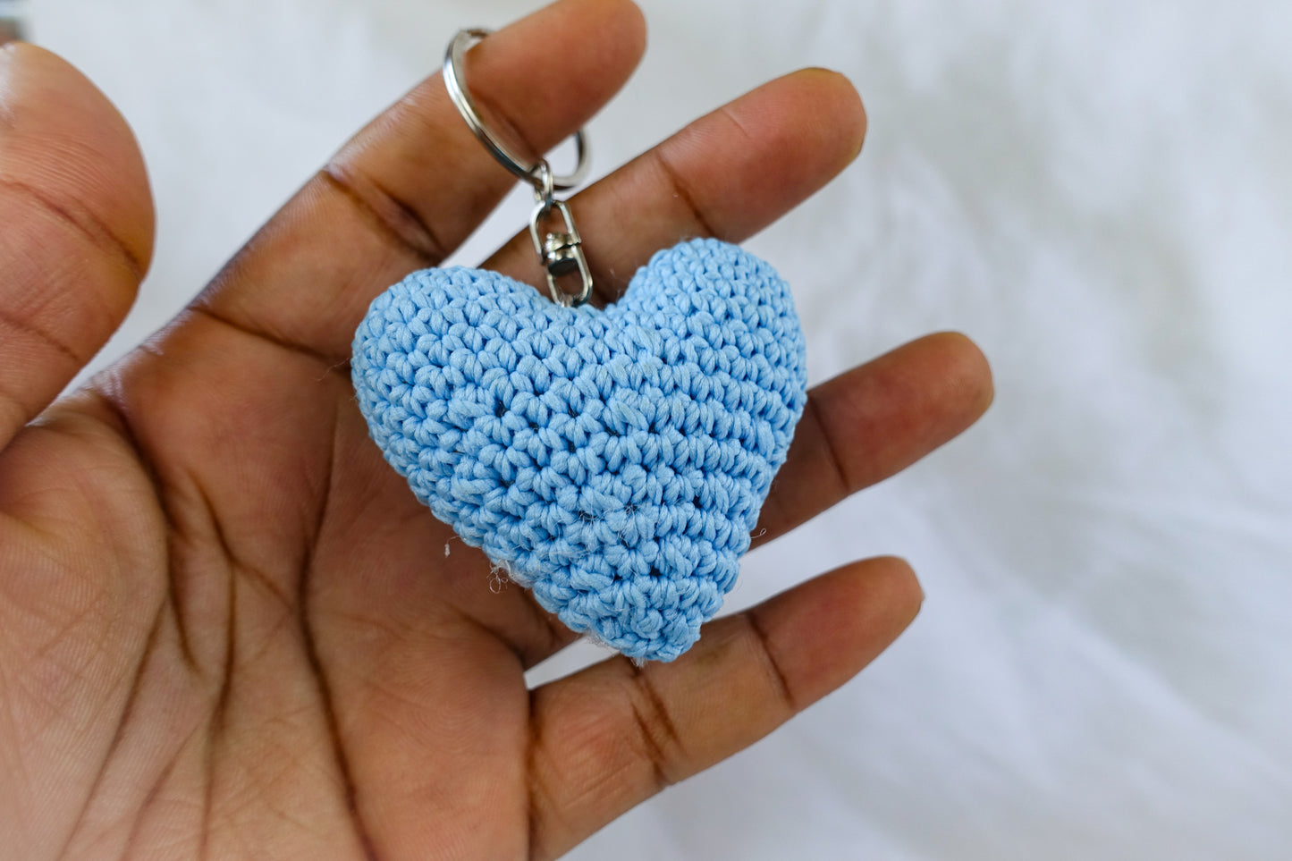 Blue Heart Keychain