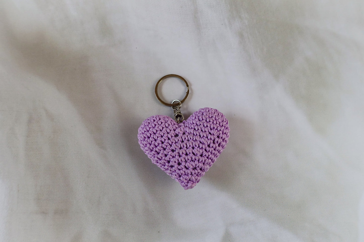 Lavender heart Keychain