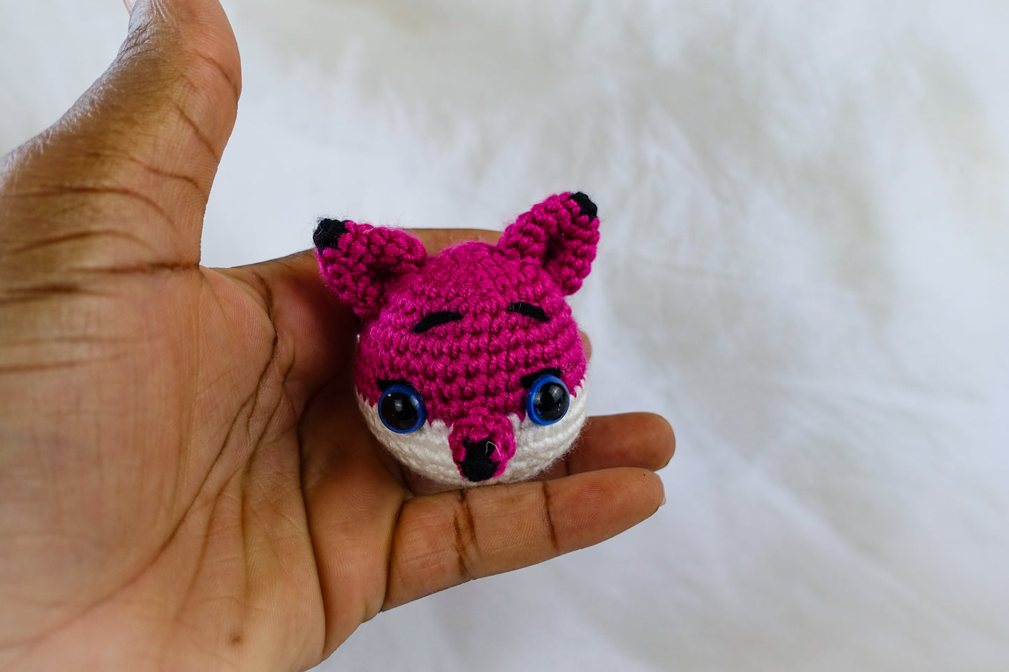 Pink Fox Keychain
