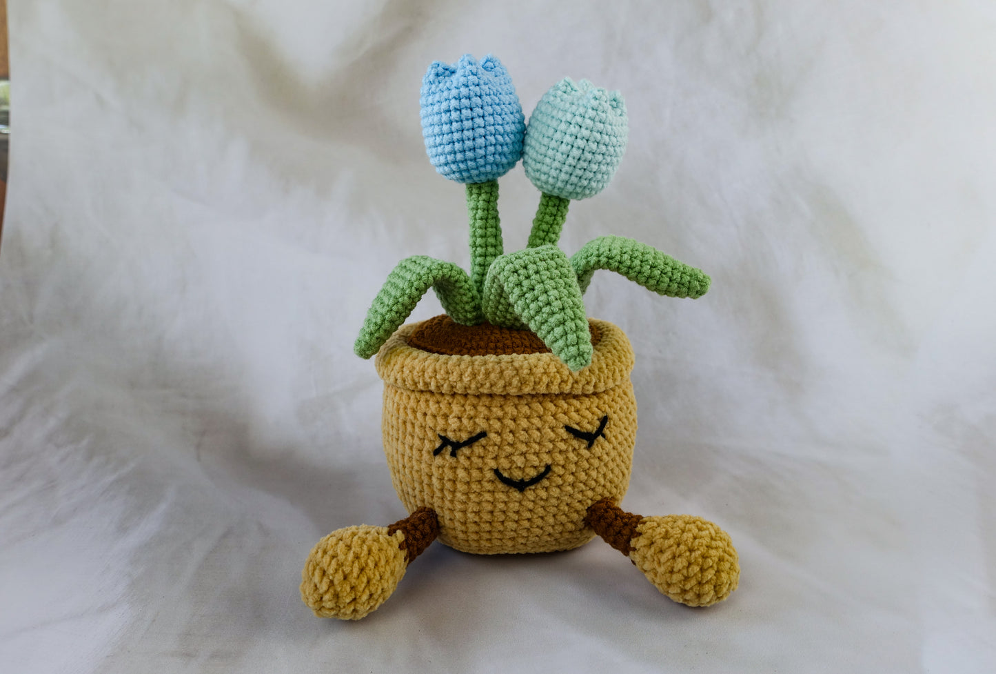 Blue Jellycat Tulip Pot