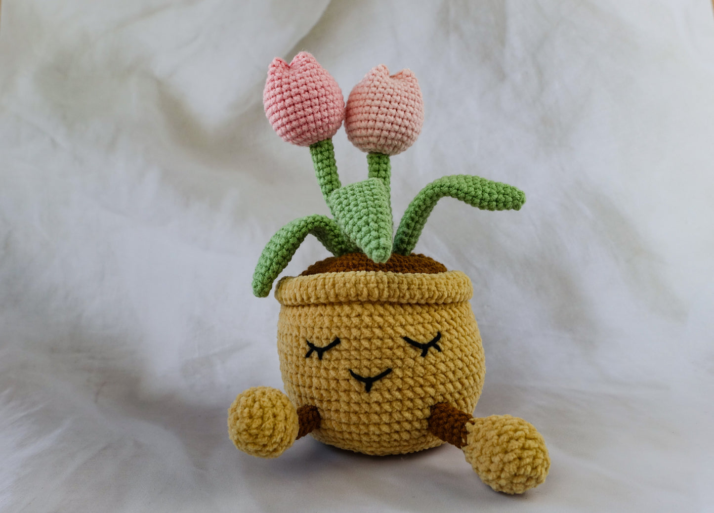 Pink Jellycat Tulip Pot