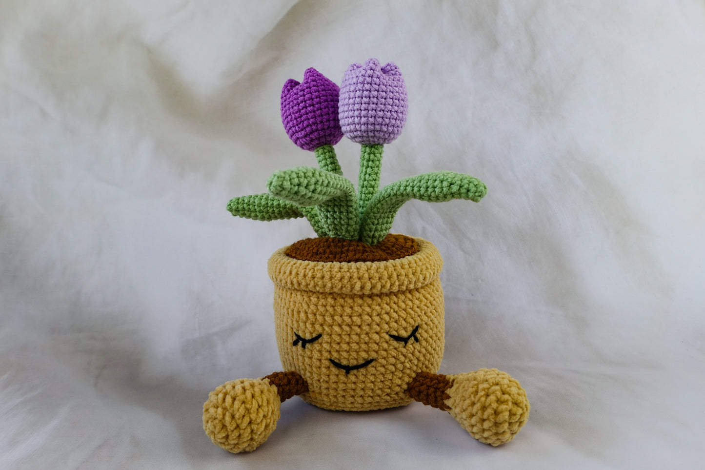 Purple Jellycat Tulip Pot