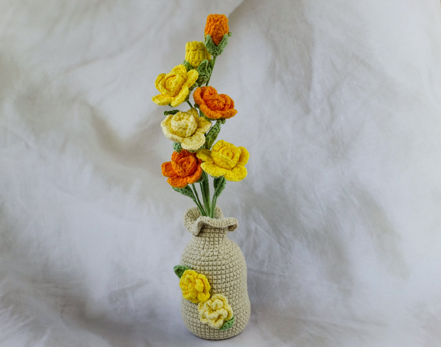 Orange Barbie Rose Pot Plant