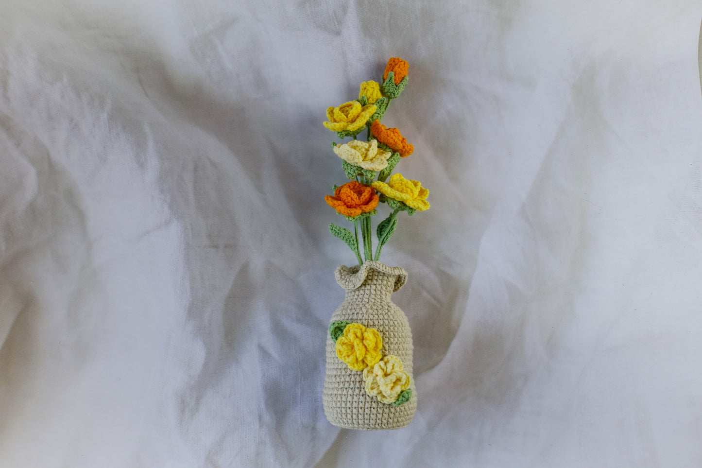 Orange Barbie Rose Pot Plant