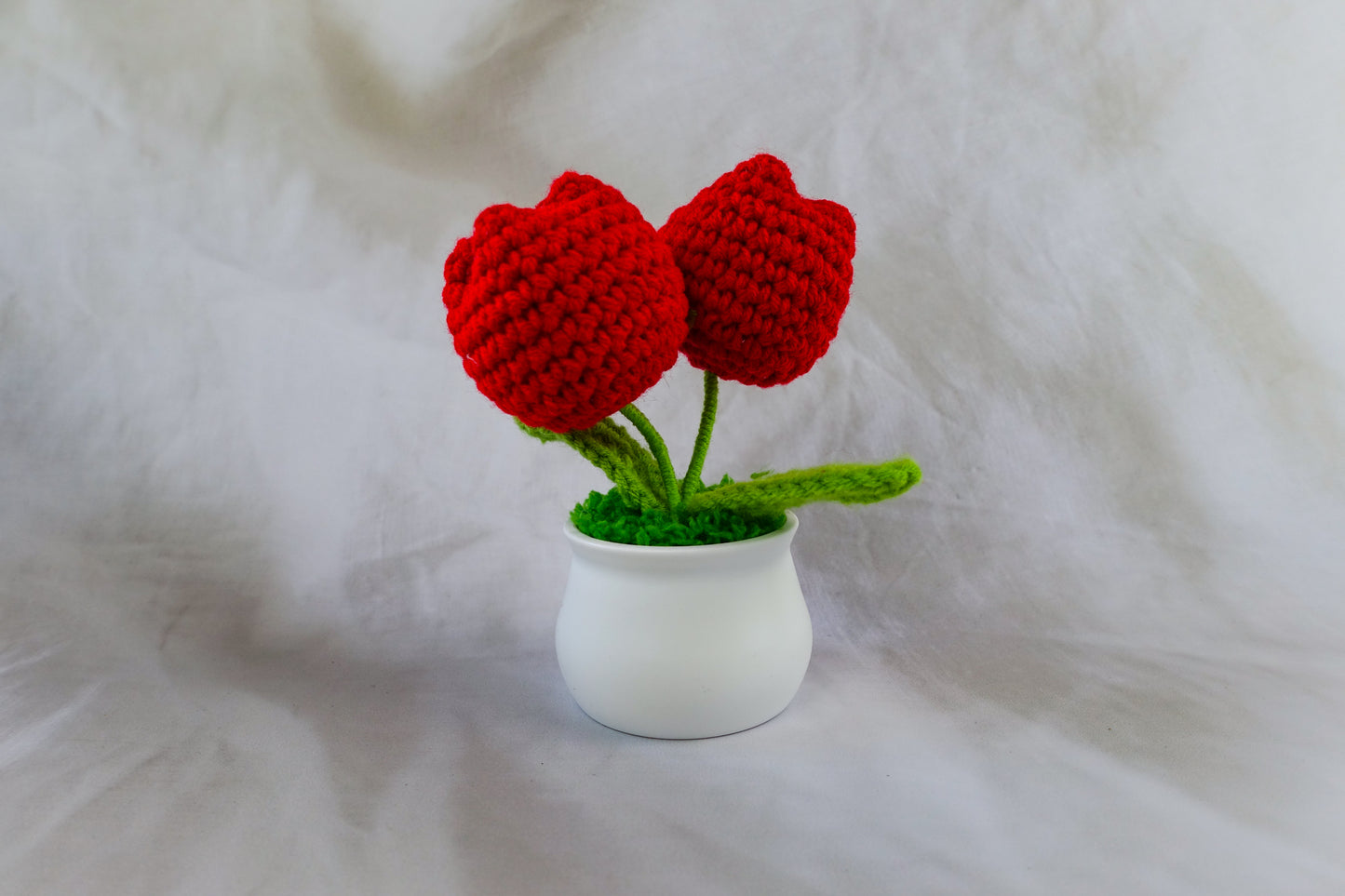 Small Red Tulip Pot