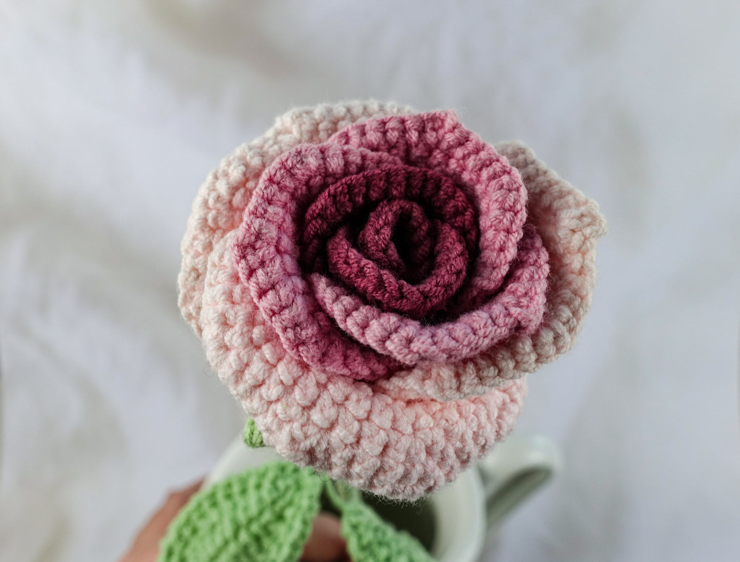 Wine Glass Roses- Pink