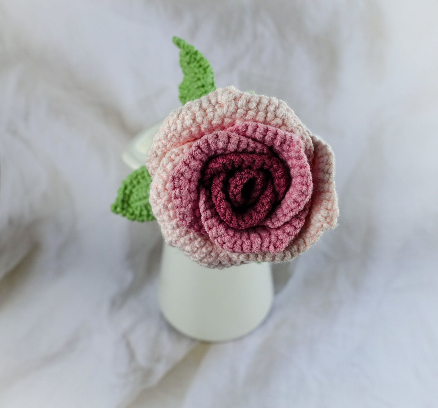 Wine Glass Roses- Pink