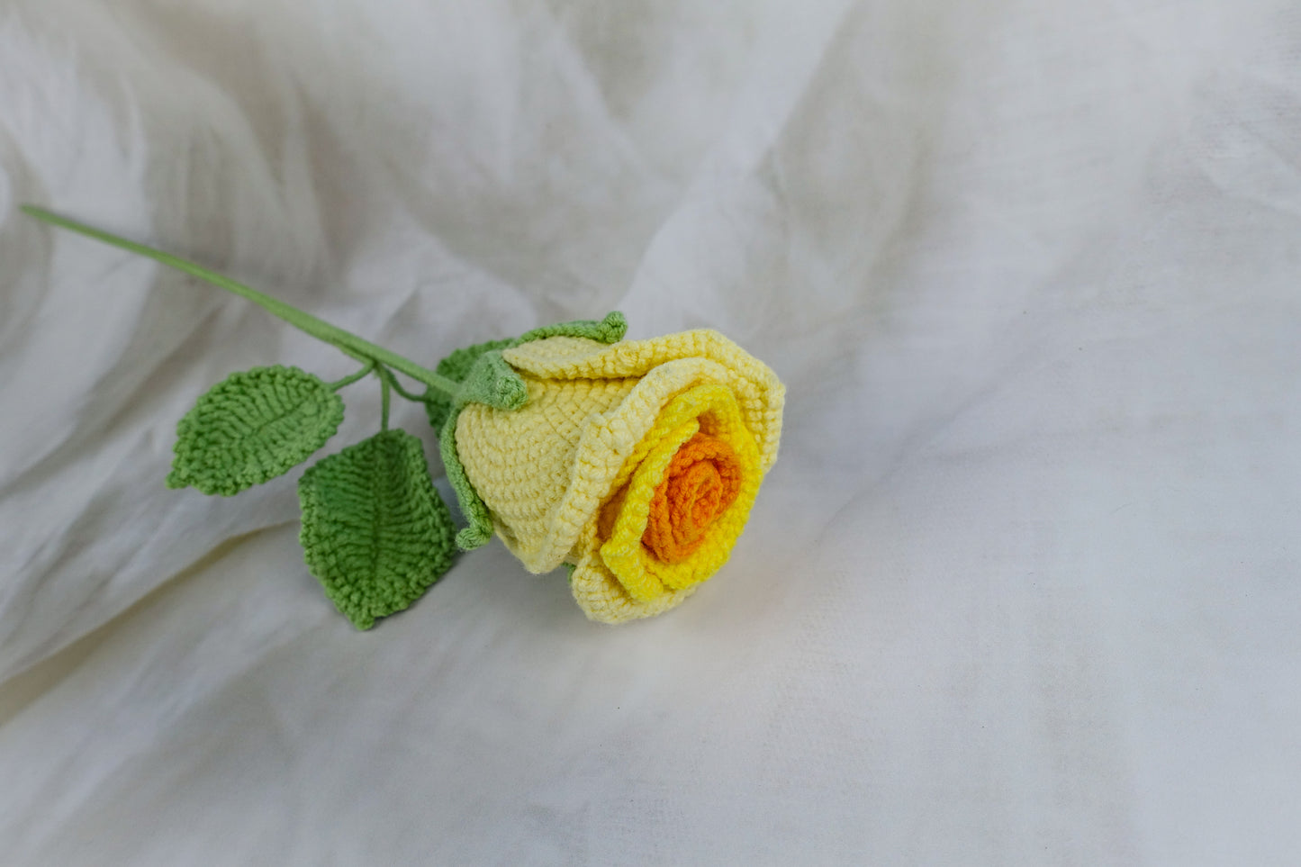 Wine Glass Rose- Yellow