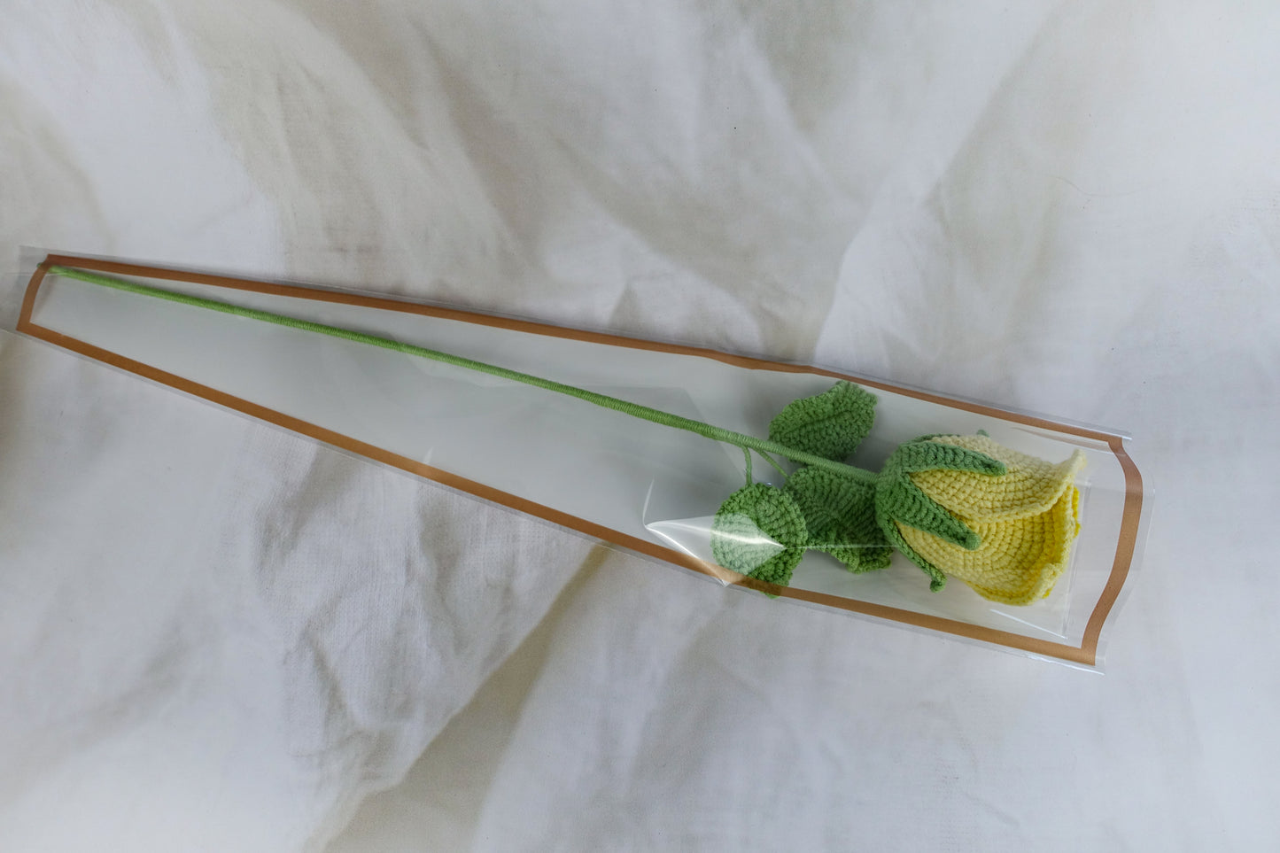 Wine Glass Rose- Yellow