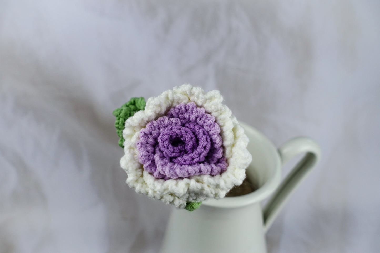 Loushen Rose- White N Purple