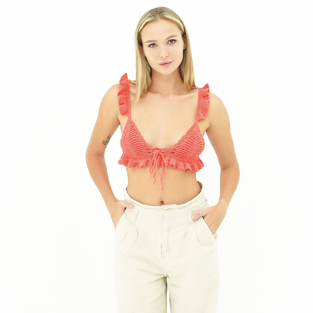 Dainty Frills Crochet Top