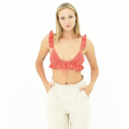 Dainty Frills Crochet Top