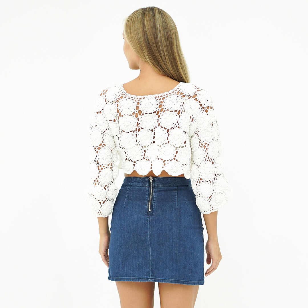Pearl Crochet Top