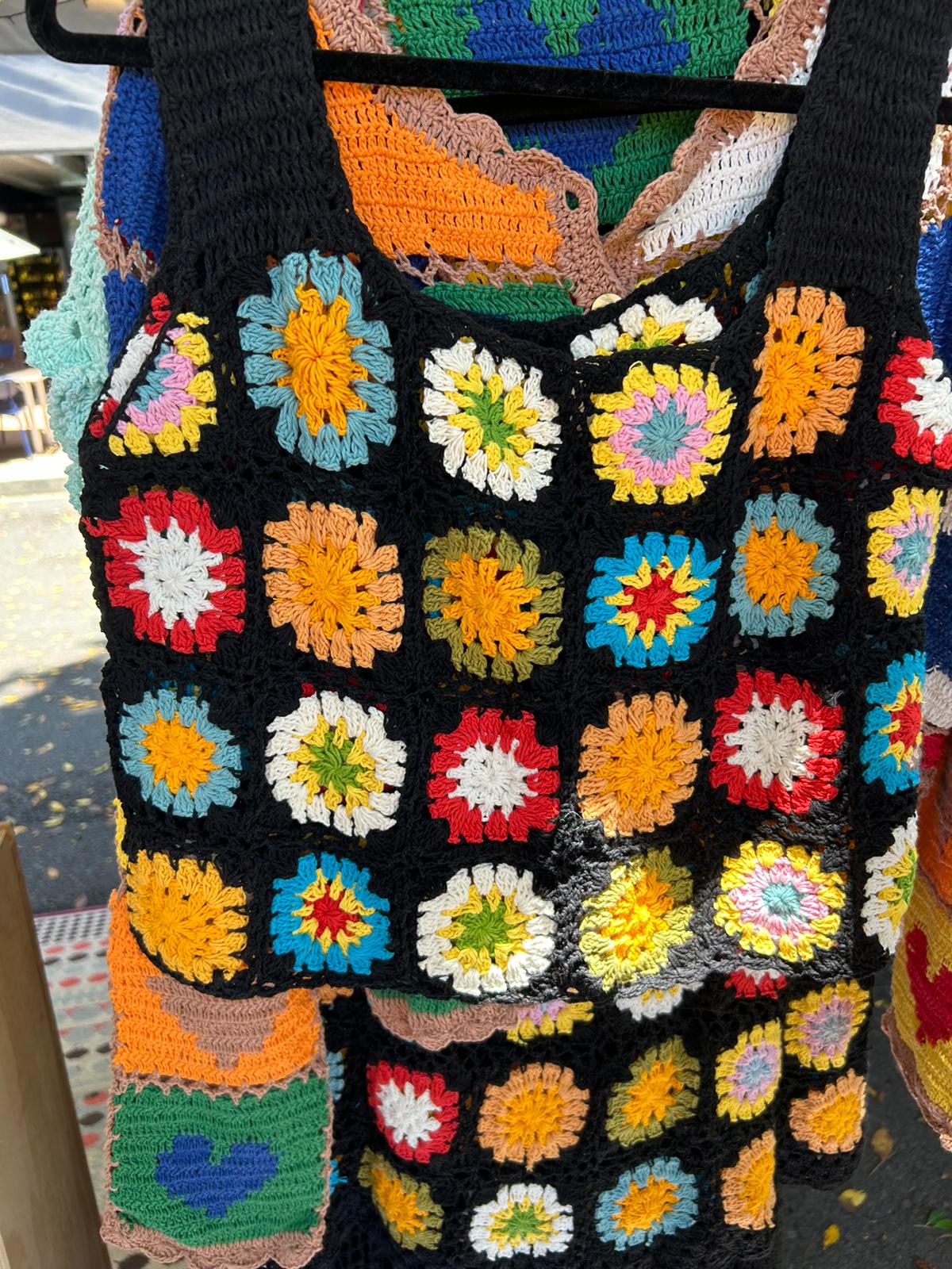 Blossom sleeveless crochet Top