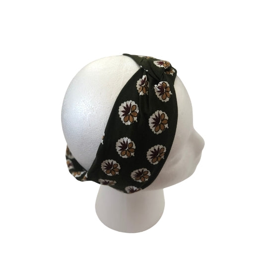 Flower Motif Turban Headband