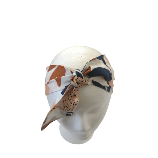 Peach Leaves Double Knot Headscarf