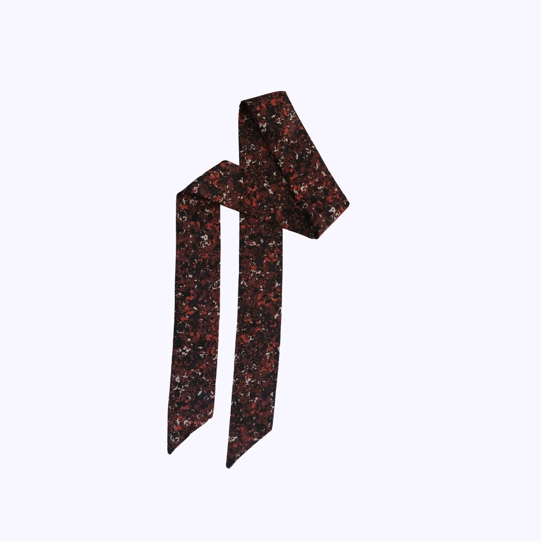 Spot Print Bow Knot Headscarf