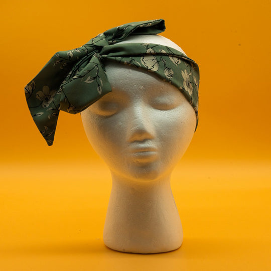 Sage Bow Knot Headscarf
