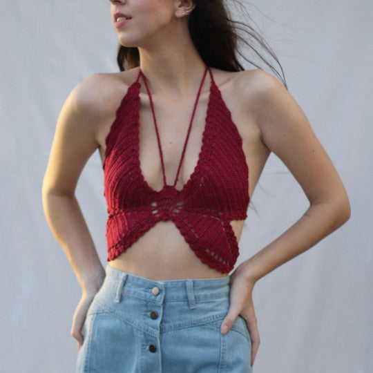Ella Butterfly Crochet Top
