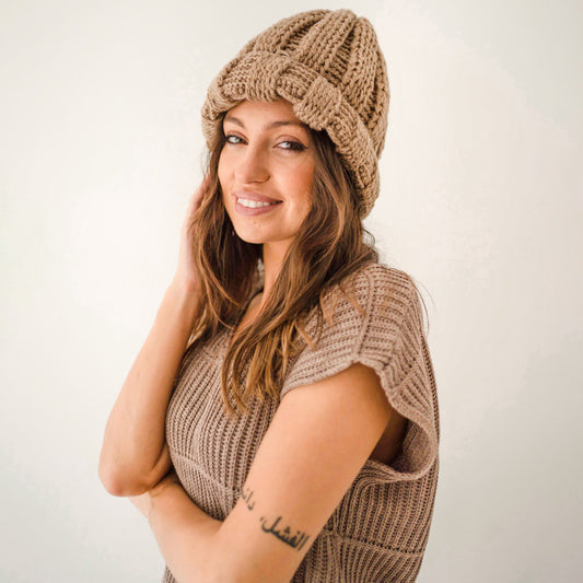 Anaise Wool Beanie | Brown