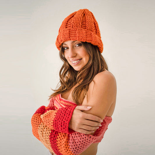 Anaise Wool Beanie | Orange