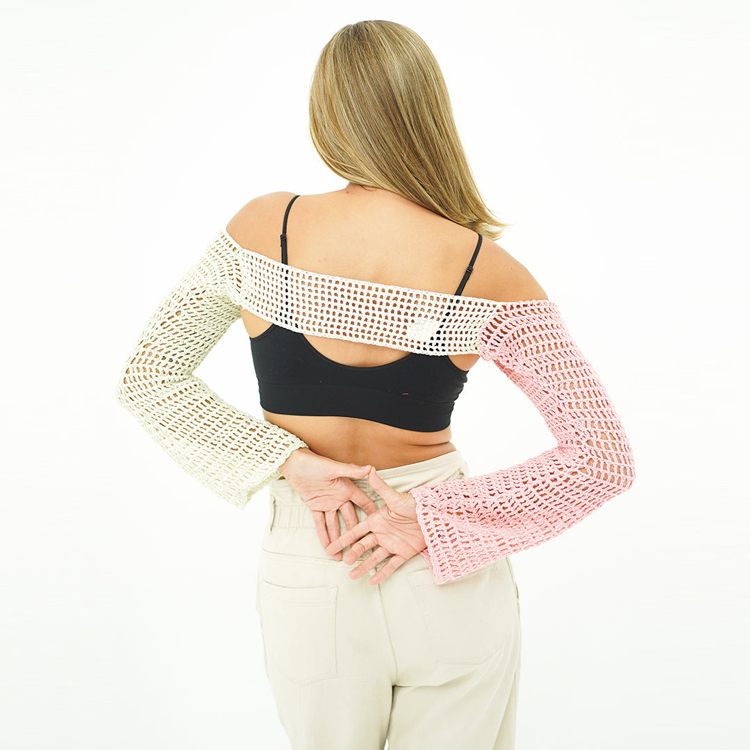 Rosebud Shrug Crochet Top