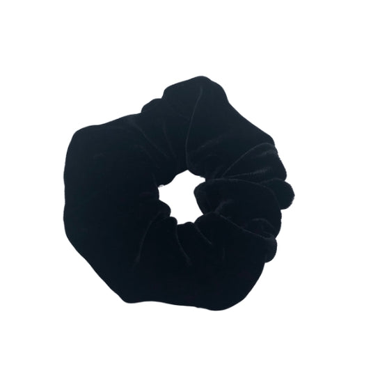 Black Velvet Mini Scrunchie