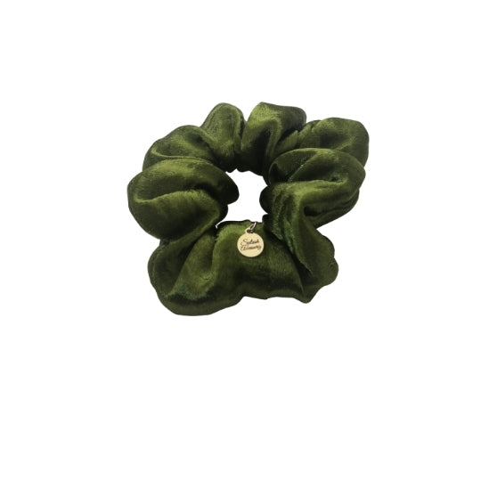 Emerald Joy Satin Mini Scrunchie