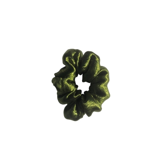 Emerald Joy Satin Mini Scrunchie