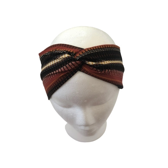 Linear Print Turban Headband