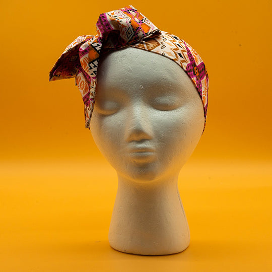 Poppy Bow Knot Headscarf